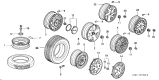 Diagram for 2001 Acura Integra Wheel Cover - 44732-ST7-A01