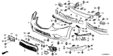 Diagram for Acura TSX License Plate - 71145-TL2-A50