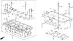 Diagram for 1989 Acura Integra Cylinder Head - 12100-PG6-010