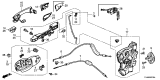 Diagram for Acura RDX Door Latch Cable - 72131-TX4-A01