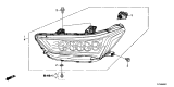 Diagram for 2020 Acura RLX Headlight - 33150-TY2-A51