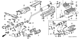 Diagram for Acura ILX Hybrid Catalytic Converter Gasket - 18229-SNE-A01