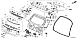 Diagram for Acura RDX Tailgate Lock - 74800-TP6-A02
