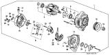 Diagram for 1992 Acura Vigor Alternator Case Kit - 31135-PT0-003