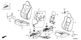 Diagram for Acura NSX Seat Cushion - 81137-T6N-A01