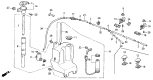 Diagram for 1990 Acura Legend Windshield Washer Nozzle - 76810-SG0-A11