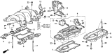 Diagram for 1996 Acura RL Intake Manifold Gasket - 17105-P5G-004