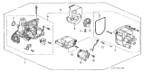 Diagram for 2000 Acura Integra Distributor Cap - 30102-P72-006