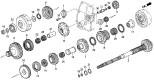 Diagram for Acura Reverse Idler Gear - 23541-P1V-000