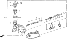 Diagram for 1989 Acura Integra Coolant Reservoir - 46660-SE0-003