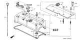 Diagram for Acura CL Oil Filler Cap - 15610-P8C-A00