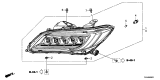 Diagram for Acura RDX Headlight - 33100-TX4-A51