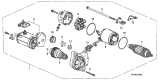 Diagram for 2000 Acura Integra Starter Drive - 31204-P75-901