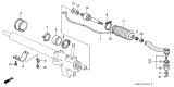 Diagram for Acura Integra Tie Rod End - 53560-SH3-013