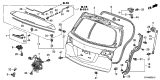 Diagram for Acura MDX Trunk Latch - 74800-TK8-A01
