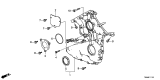 Diagram for Acura NSX Crankshaft Seal - 91212-58G-A01