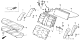 Diagram for 1997 Acura Integra Seat Cushion - 82152-ST8-A01
