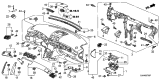Diagram for 2006 Acura RL Instrument Panel - 77100-SJA-A01ZB