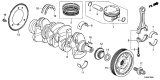 Diagram for Acura TLX Rod Bearing - 13213-5A2-A01