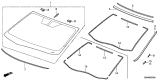 Diagram for Acura Windshield - 73111-SZN-A01