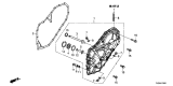 Diagram for Acura TLX Side Cover Gasket - 21812-50P-003