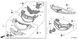 Diagram for Acura MDX Grille - 75115-STX-A01