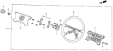 Diagram for 1987 Acura Legend Steering Wheel - 78512-SD4-922ZA