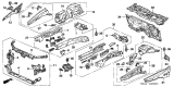 Diagram for Acura TSX Dash Panels - 61500-SEA-G70ZZ