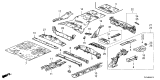 Diagram for Acura MDX Floor Pan - 65111-TYA-A00ZZ