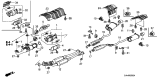 Diagram for Acura TLX Catalytic Converter Gasket - 18393-SDB-A00