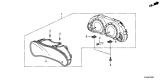 Diagram for 2014 Acura TSX Instrument Cluster - 78100-TL2-A31