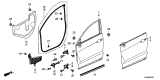Diagram for Acura Door Panel - 67050-TX4-A90ZZ