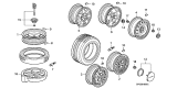 Diagram for Acura Legend Wheel Cover - 44732-SP1-A81