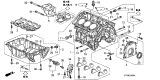 Diagram for Acura MDX Engine Block - 11000-RYE-A00