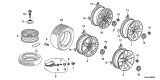 Diagram for Acura MDX Wheel Cover - 44732-TK4-A20