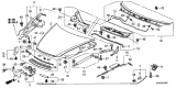 Diagram for Acura RL Hood Cable - 74130-SJA-G01