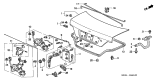 Diagram for 1999 Acura RL Tailgate Latch - 74859-SZ3-A01