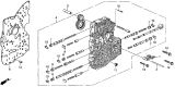 Diagram for 1998 Acura CL Valve Body - 27000-P7X-000