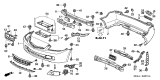 Diagram for 2006 Acura TSX License Plate - 71145-SEC-A02