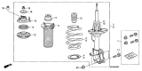 Diagram for Acura ZDX Shock And Strut Mount - 51920-SZN-A02