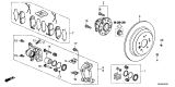 Diagram for Acura Brake Caliper Piston - 43215-TZ5-A01