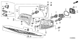 Diagram for Acura MDX Brake Light - 33551-STX-A11
