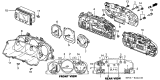 Diagram for Acura MDX Gauge Trim - 78155-S0K-A01