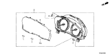 Diagram for Acura TLX Speedometer - 78100-TZ7-A41