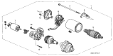 Diagram for 1997 Acura CL Starter Brush - 31208-P8A-A01