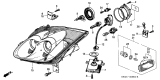 Diagram for 2002 Acura NSX Headlight - 33101-SL0-A04