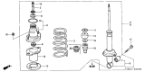 Diagram for Acura RSX Axle Beam Mount - 52622-S6M-004