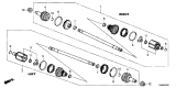 Diagram for Acura RDX Axle Shaft - 42311-TJB-A01