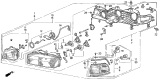 Diagram for Acura CL Headlight Bulb - 33116-TA0-A01