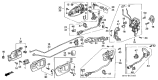 Diagram for 1997 Acura Integra Door Handle - 72140-ST7-013ZH